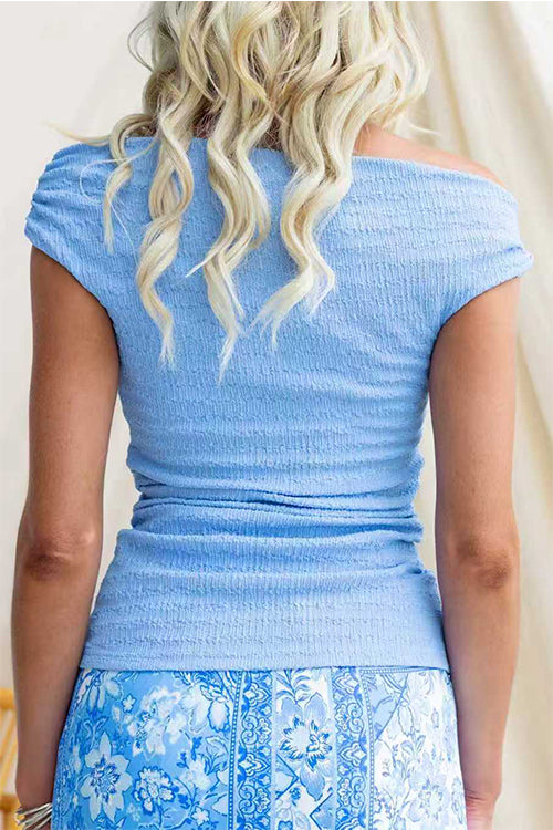 Chic Off Shoulder Smocked Top