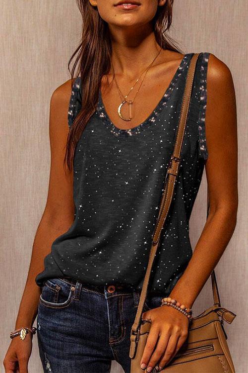Heididress Solid Loose Bottoming Tank Top