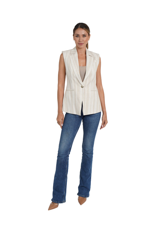 Cheryl Linen Blend Vest