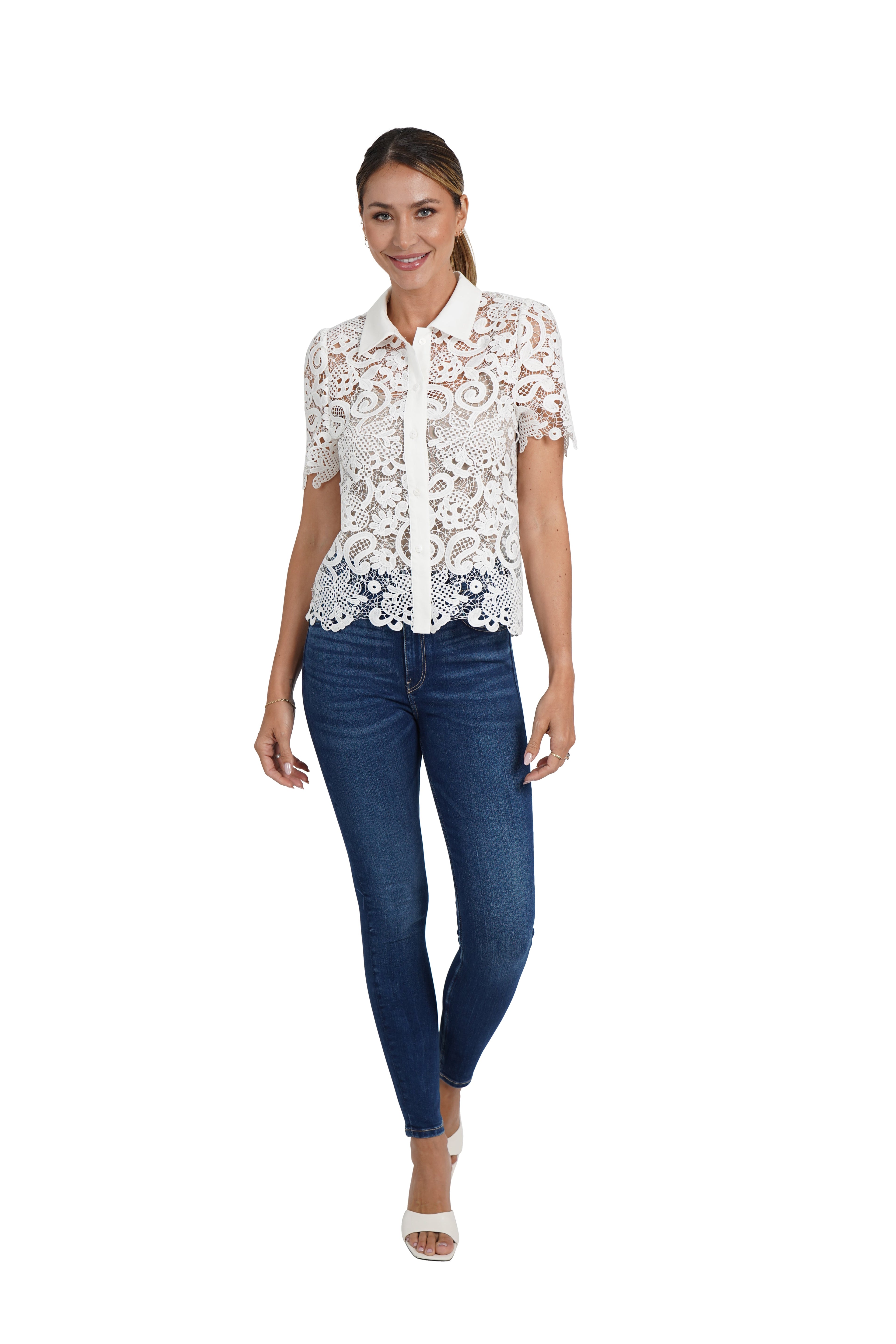 Amy Lace Top