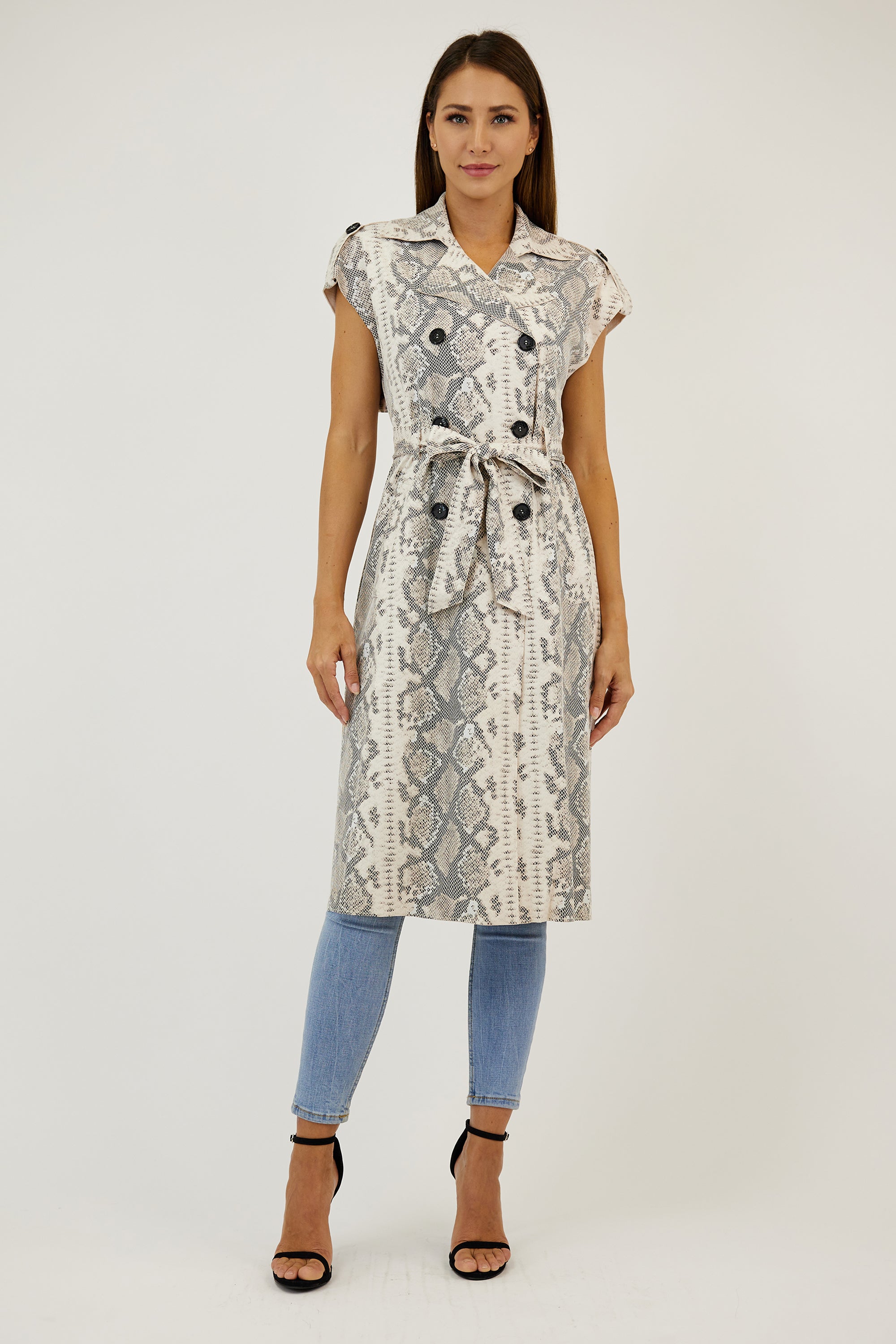Ruth Sleeveless Trench Coat