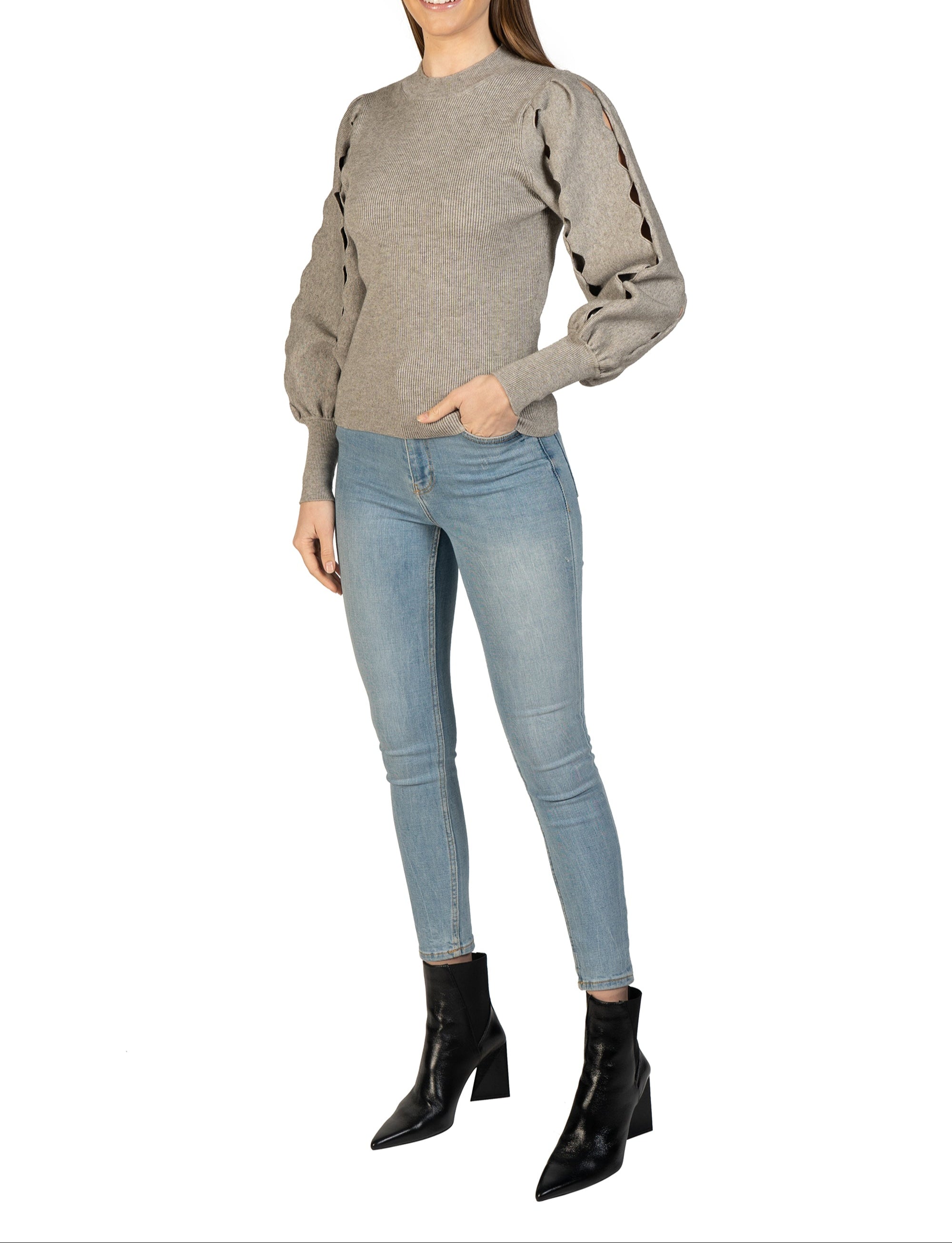 Ophelia Cut Sleeve Sweater