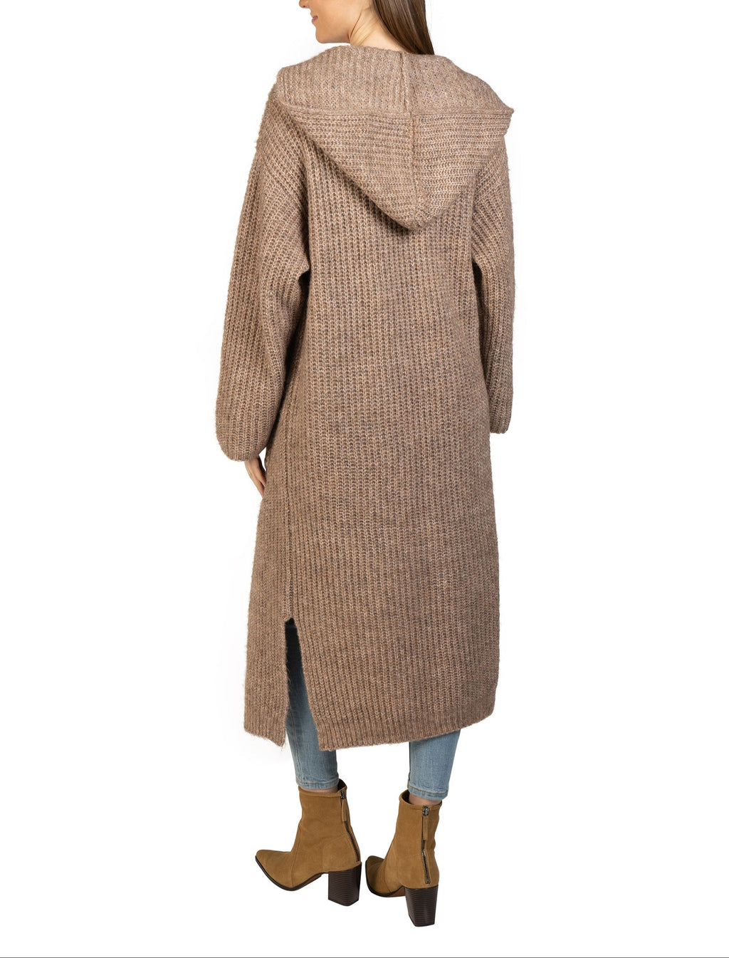 Long Hooded Cardigan