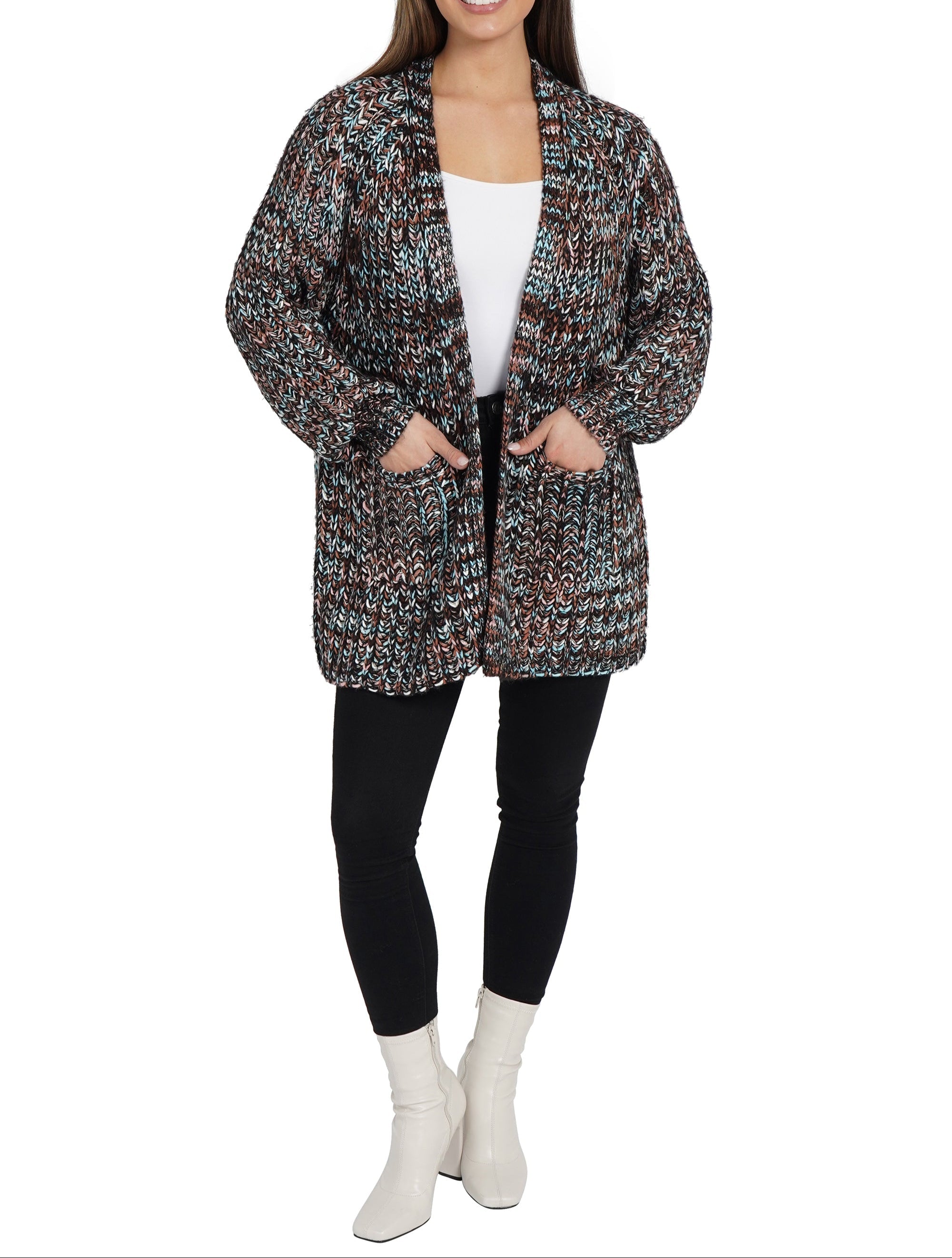 Gloria Open Front Cardigan