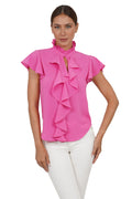 Trixie Cascade Ruffled Sleeve Blouse