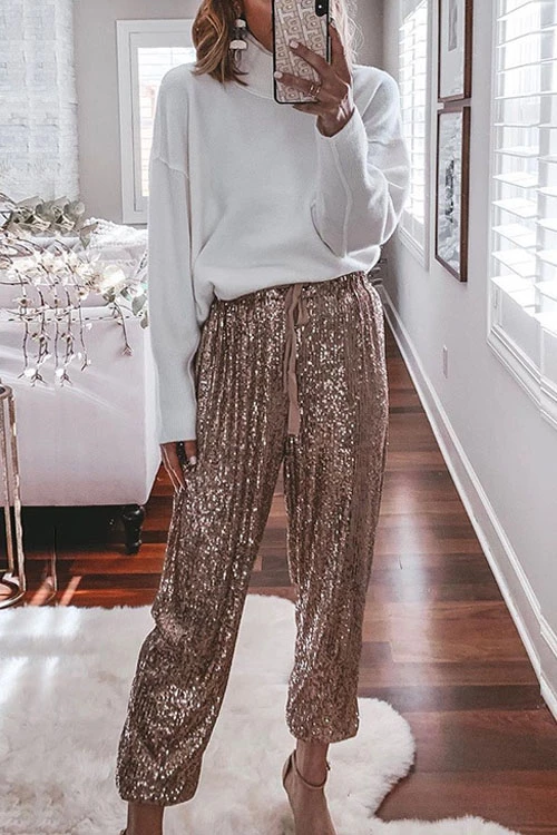 Heididress Stylish Festive Party Sequin Pants