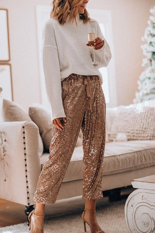 Heididress Stylish Festive Party Sequin Pants