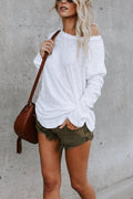 Heididress Solid Long Sleeves Cozy T-shirt