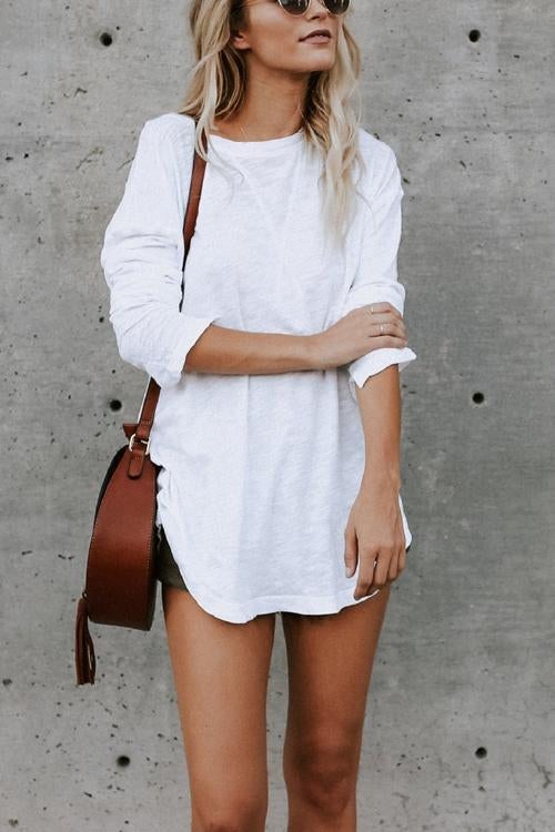 Heididress Long Sleeve Plain T-shirt